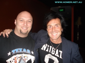 James Freud(The Models) and Homer at a songwriters symposium evening